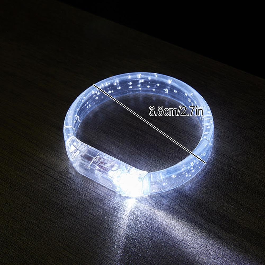 Amazon.co.jp: [ZOUBAOQ] 2個 LEDライトアップブレスレット 暗闇で光る